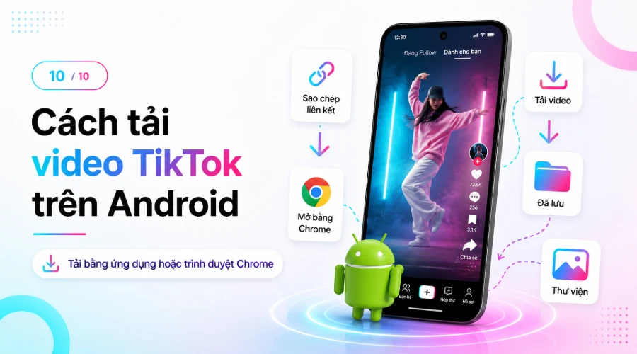 Cách tải video TikTok trên Android